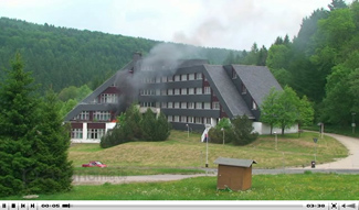 Feuer im Waldhotel Sachsenstern